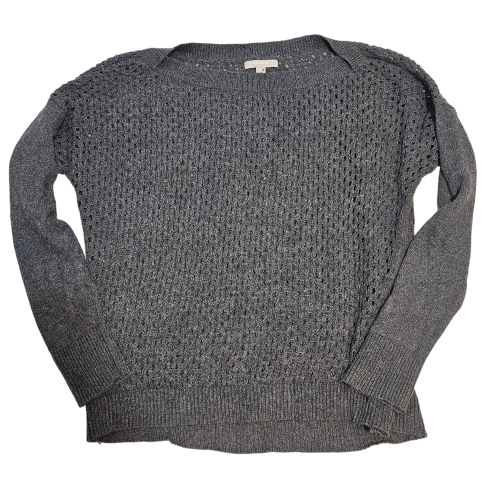 Banana Republic Soft Open Knit Gray Sweater